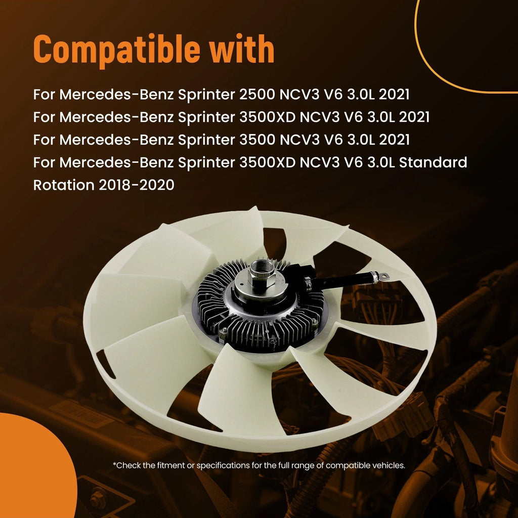Engine Cooling Fan Clutch for Mercedes-Benz Sprinter 2500/3500 (2010–2021)