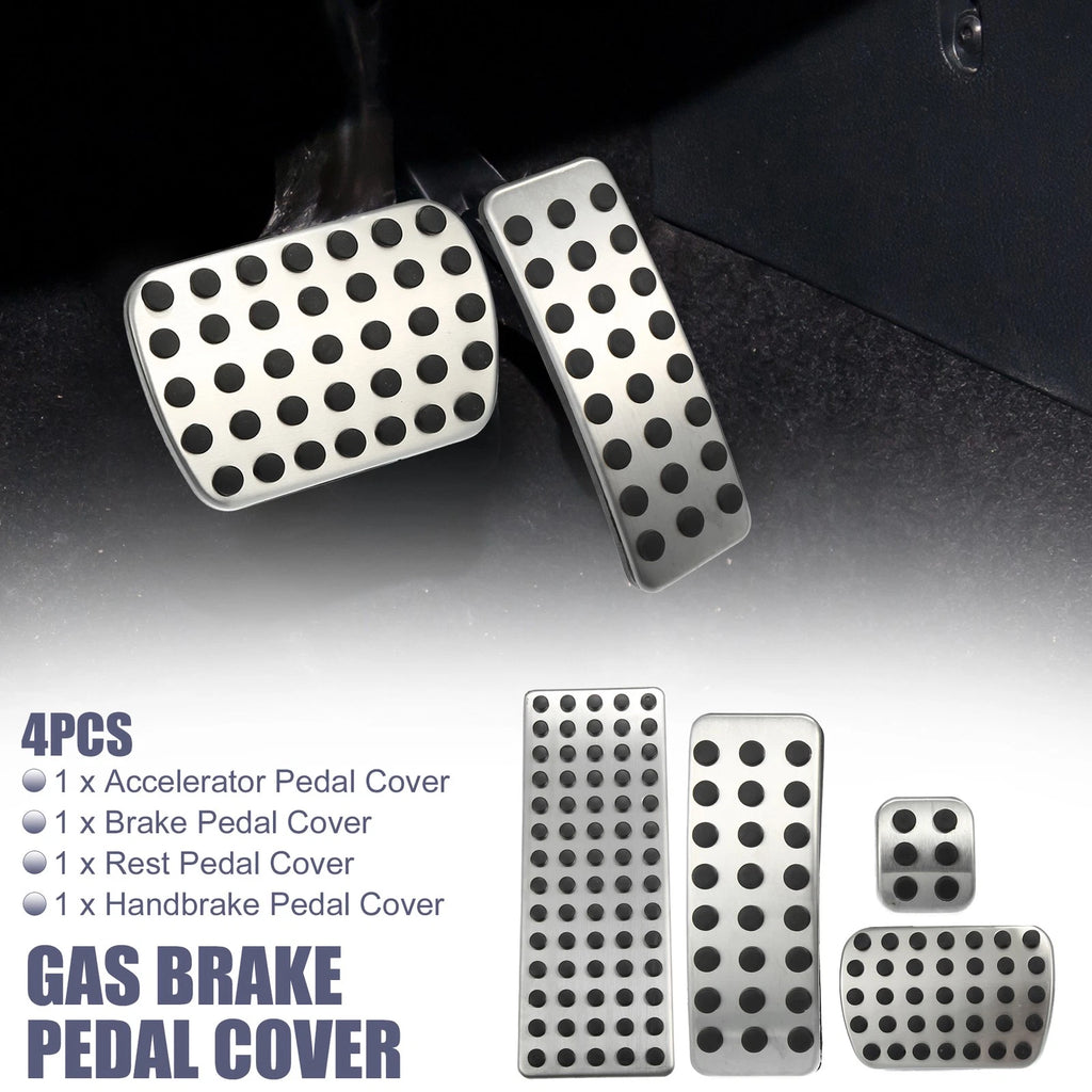 4X Accelerator & Brake Pedal Covers for Mercedes-Benz CLA180 (2015)