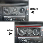 AC Switch Control Panel Cover for Volkswagen Passat B5 (2001-2005) Black