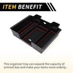 Center Console Organizer Tray for Chevy Silverado, GMC Sierra (2019–2023)