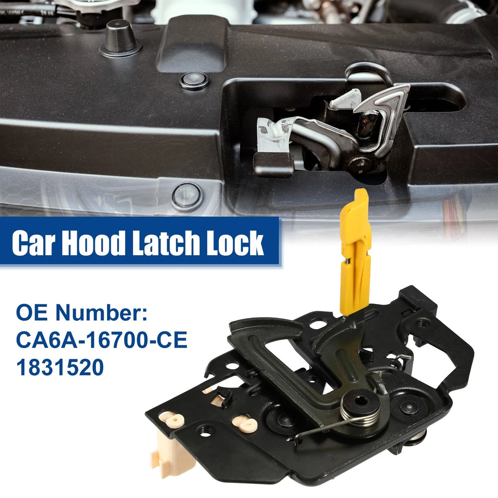 Hood Latch Lock for Ford Fiesta (2008–2012) - 1 Pcs Black