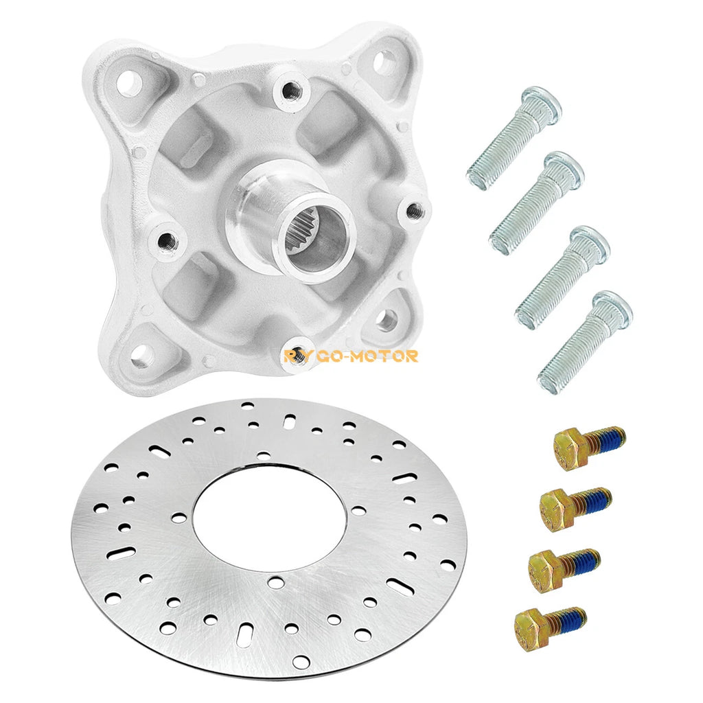 Front Wheel Hub, Studs & Brake Rotor Kit for Polaris Magnum 330 4x4 (2004–2006)