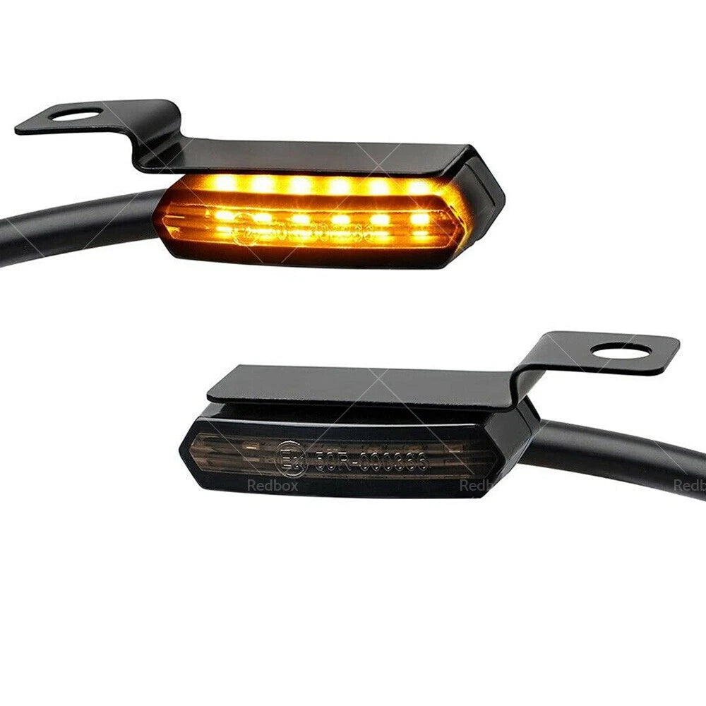 6 LED Mini Front Turn Signal Indicator Amber for Harley Chopper (2008–)
