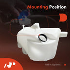 Windshield Washer Reservoir with Cap and Pump for Toyota Tundra (2000–2006)