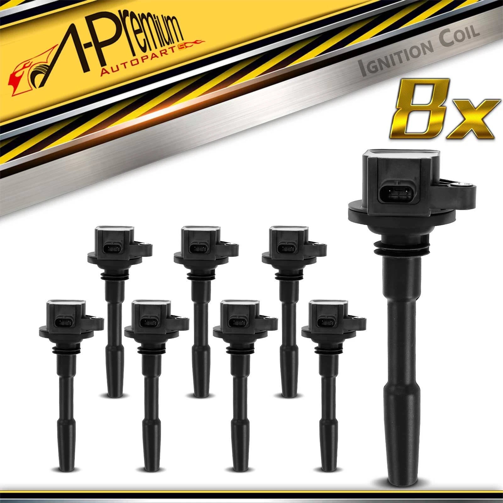 8x Ignition Coil for Ford Mustang (2020–2022) V8 5.2L