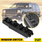 Set of 2 Master Power Window Switch for Jeep Cherokee 4-Door (1997–2001)