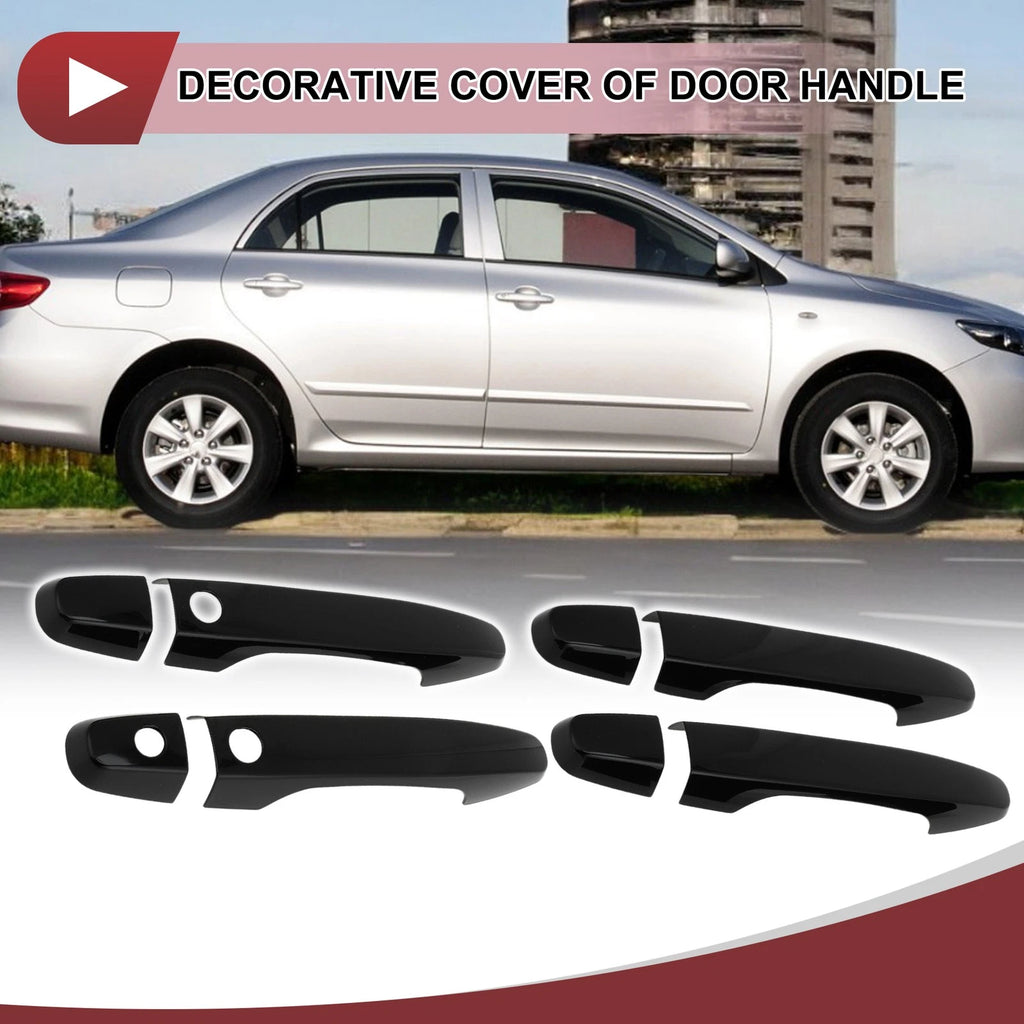 Set of 4 Car Door Handle Covers for Honda CR-V (2012–2016) Gloss Black ABS