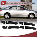 Set of 4 Car Door Handle Covers for Honda CR-V (2012–2016) Gloss Black ABS