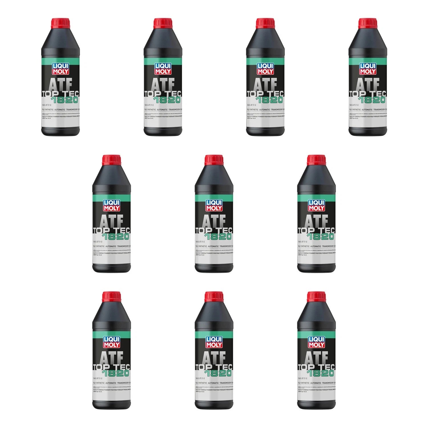 Set of 10 Liqui Moly Top Tec ATF 1820 Automatic Transmission Fluid (10L)
