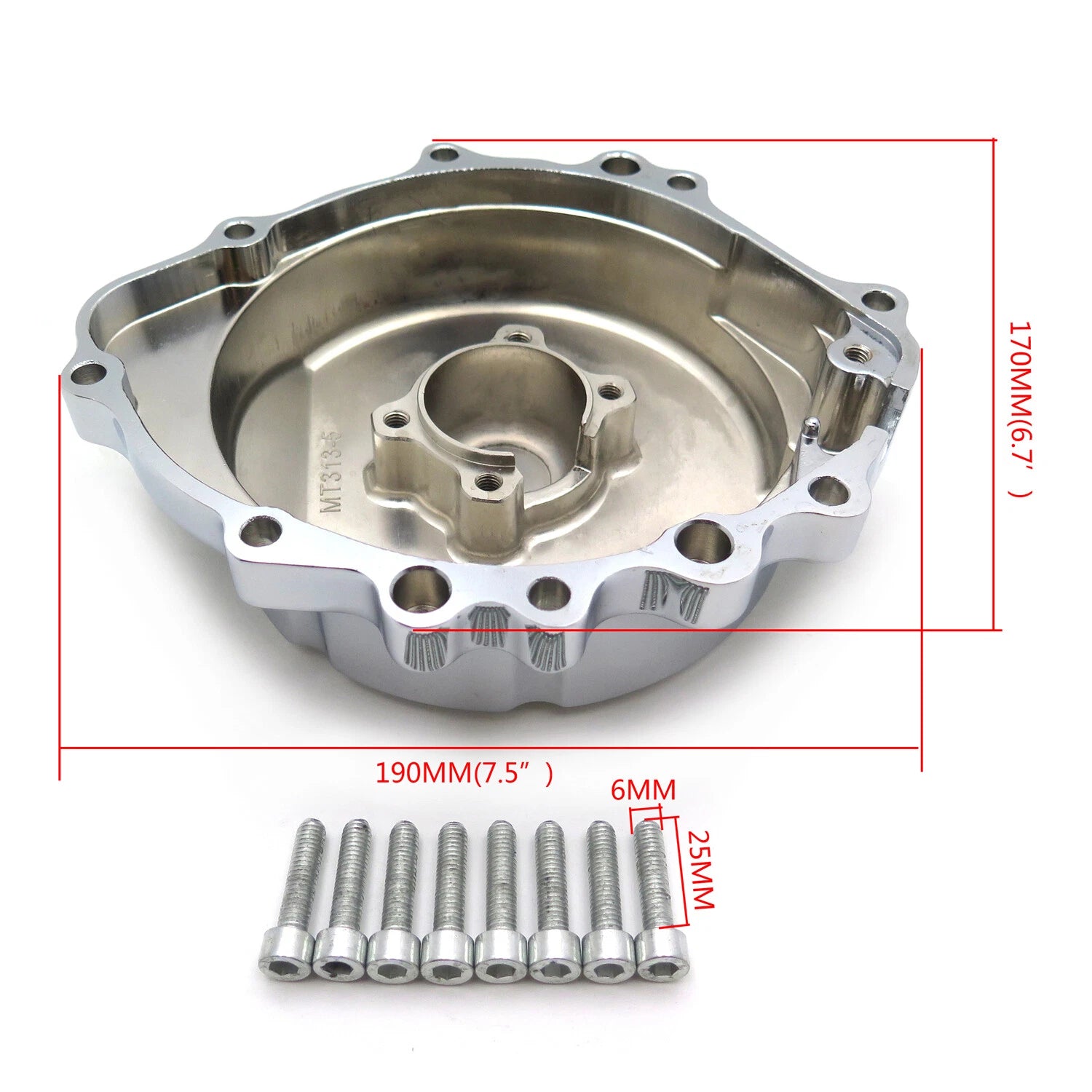 Engine Stator Cover for Honda CBR600RR / CBR600RA (2009–2024) Chrome Left