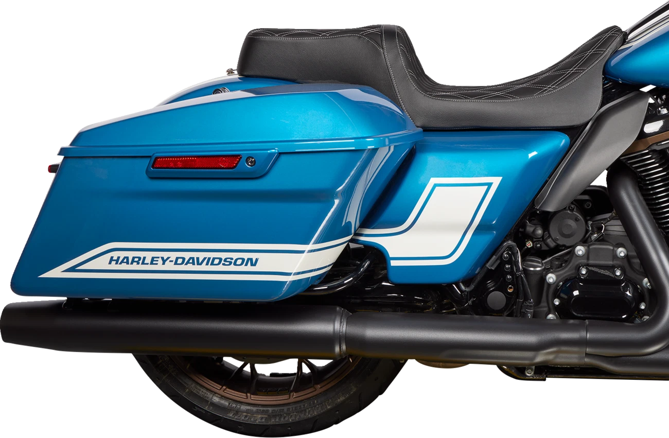 Predator 1Up Seat for Drag Specialties (Vinyl, Double Diamond Silver Stitch)
