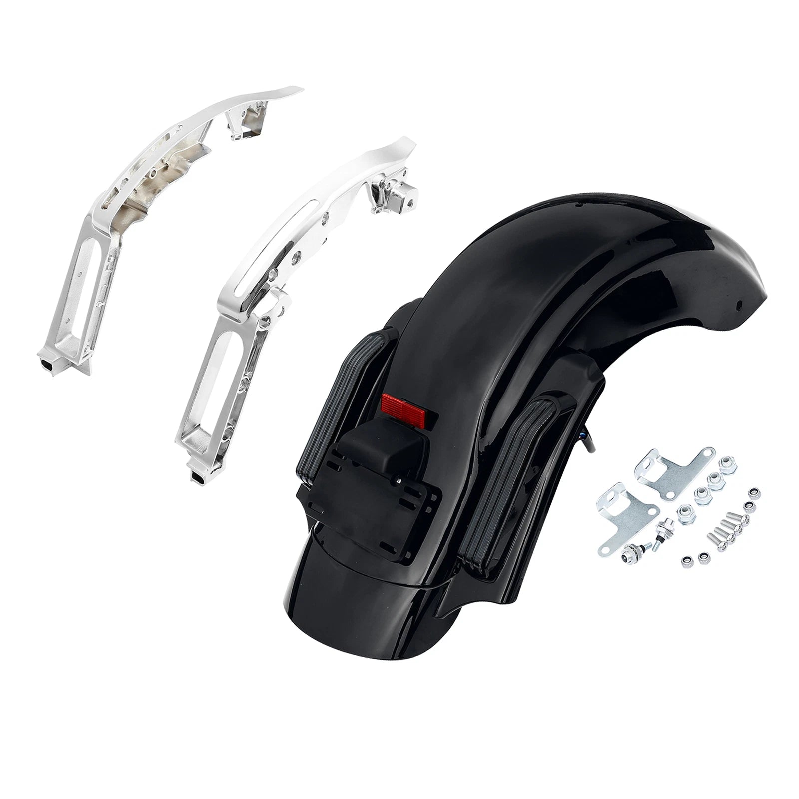 Rear Fender LED Light System & Support Bracket for Harley Road Glide (2014–2024)
