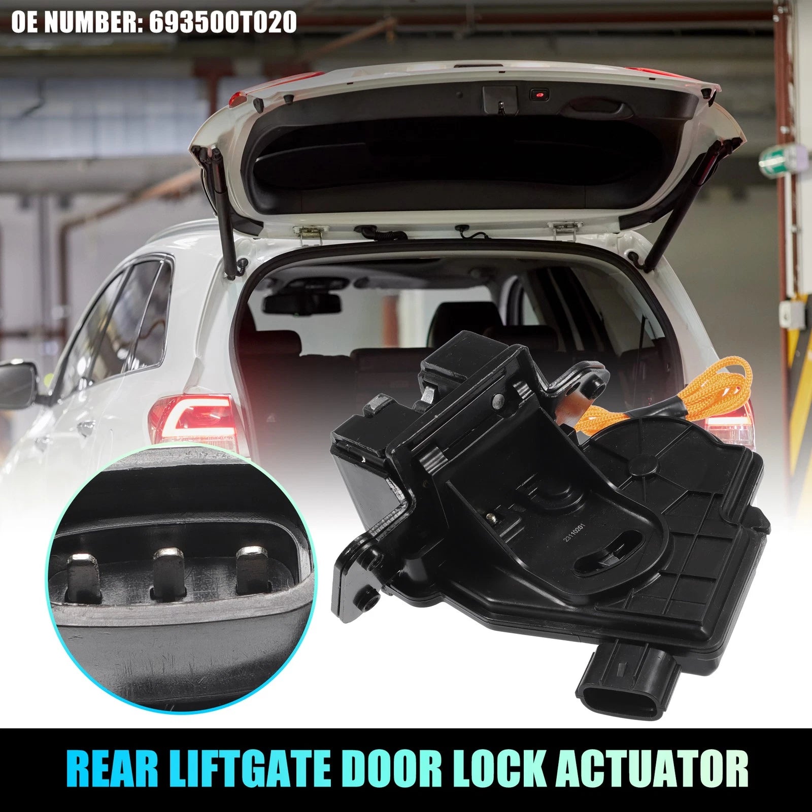 Rear Liftgate Door Lock Actuator for Toyota Highlander (2010–2019) No. 693500T020