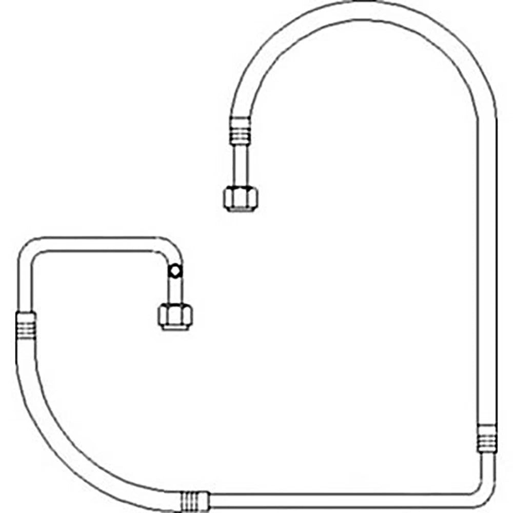 Air Conditioning Hose Line for Ford 6610 5610 7710 (Compressor to Condenser)