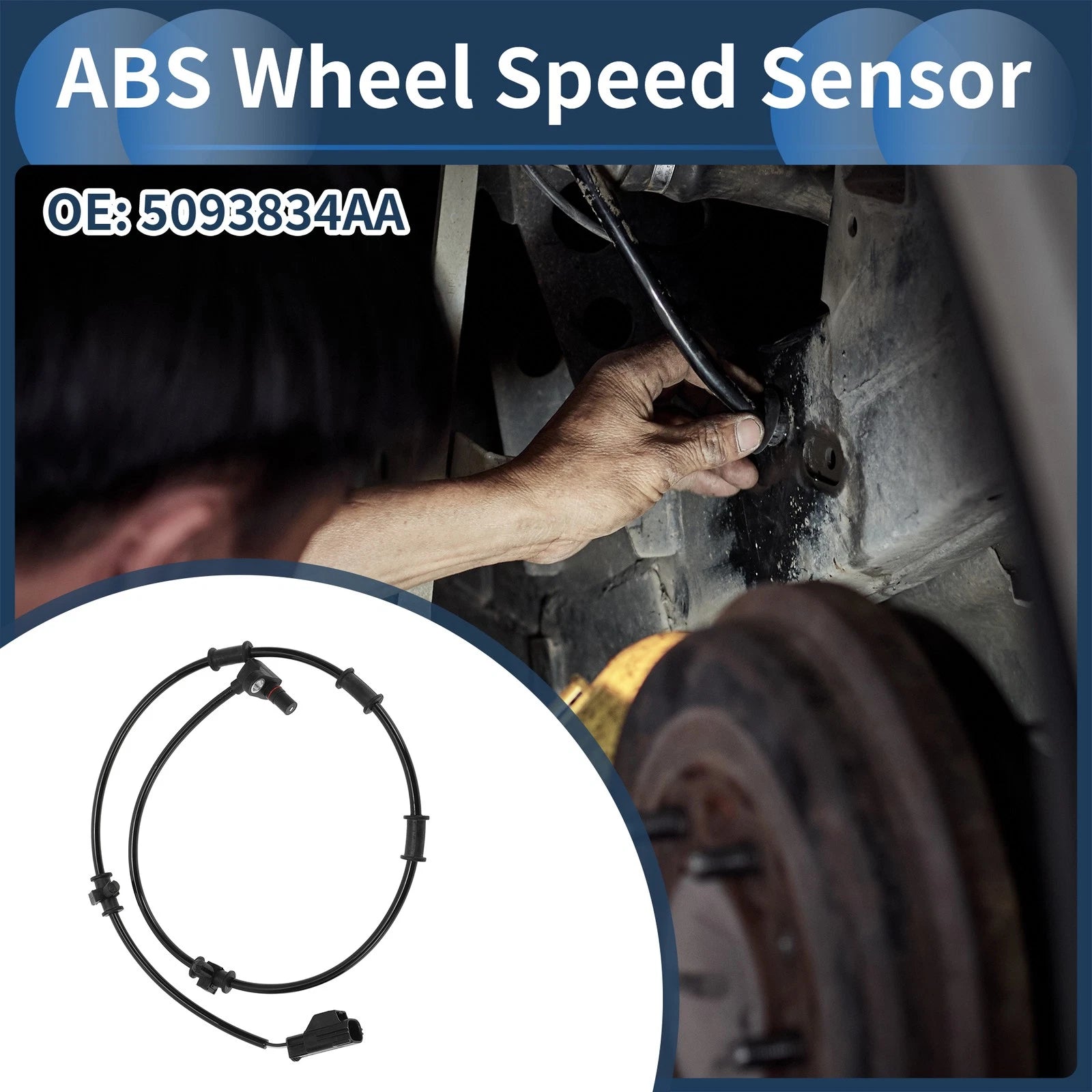 ABS Wheel Speed Sensor No. 5093834AA for Dodge Ram 2500 