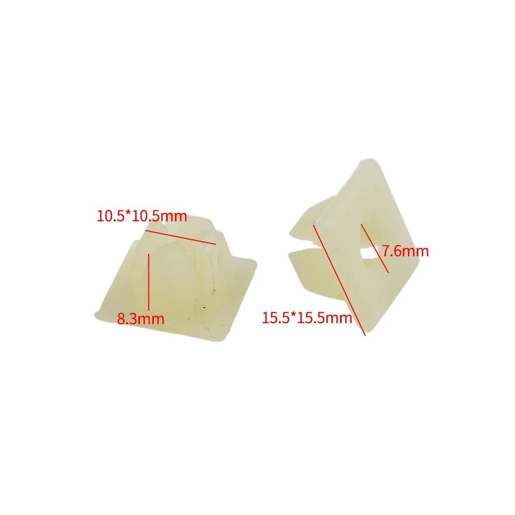 50PCS Bumper License Plate Nut Bracket Clips for Universal Fit