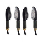 4X Black LED Signal Light Indicators for Honda CB1000R CB600F (2007–2011)