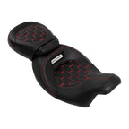 Gel Seats for Harley Electra Glide (2009–2023) Red Stitching
