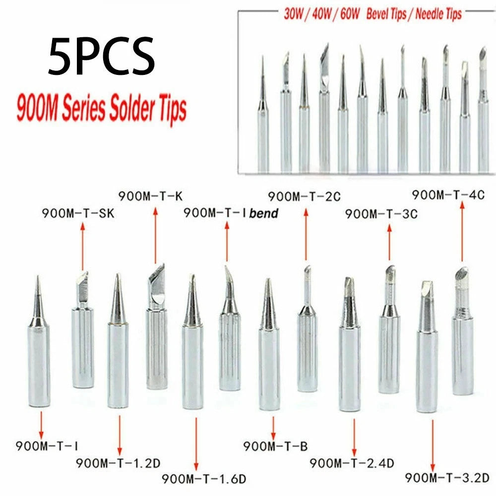 Iron Tips Soldering Iron Tip for Lead-free Pure Copper Silver Solder Tools