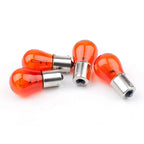 4X Turn Signal Light Lens Cover + Bulbs for Harley XL 883 1200 48 Sportster
