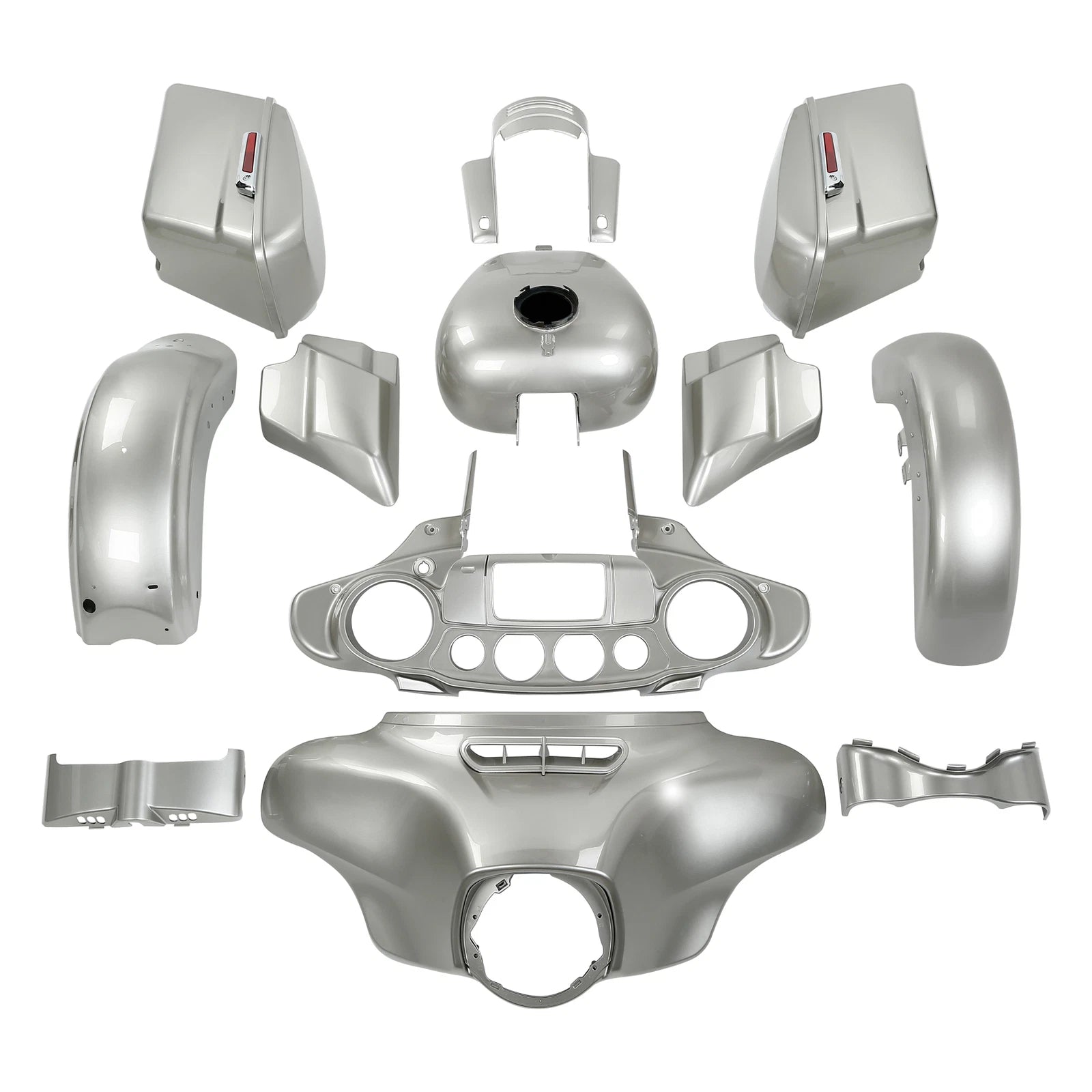 Fairings Bodywork for Harley Touring Street Glide (2014–2018) Silver Fortune