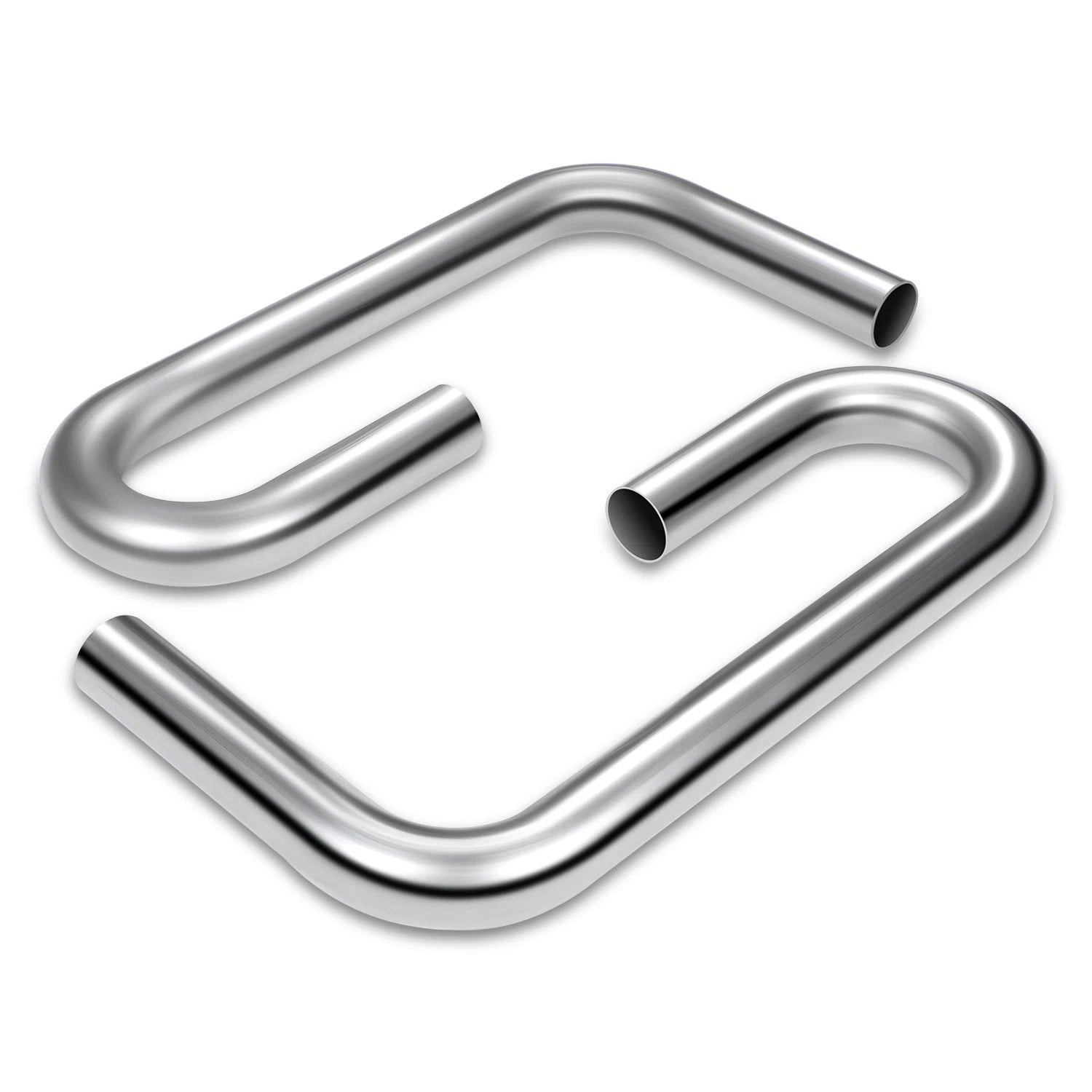2Pcs 90 Degree U Bends for Exhaust Pipe (2" OD, 18-Gauge)