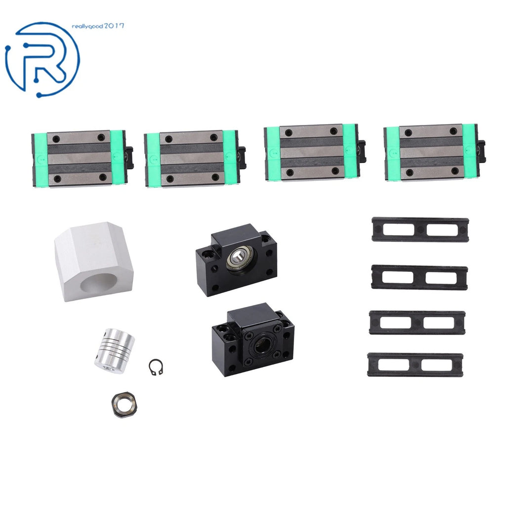 Set of 2 Linear Guide Rails for HGR20 with Ballscrew Kit (800mm)