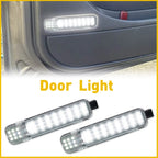 Pair LED Door Courtesy Lights for Chevy Silverado Suburban Tahoe GMC Sierra Yukon (2014–2023)