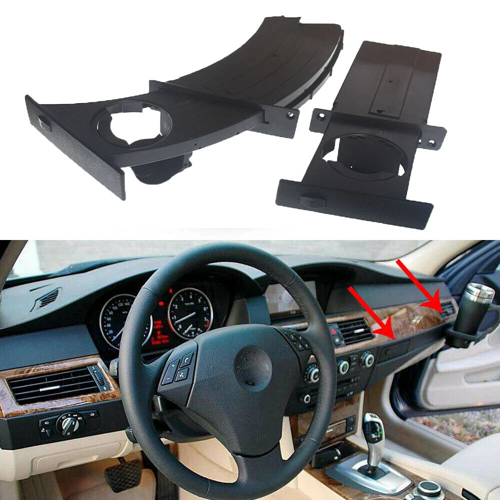 Set of 2 Cup Holders for BMW 5-Series E60 E61 (2004–2010)