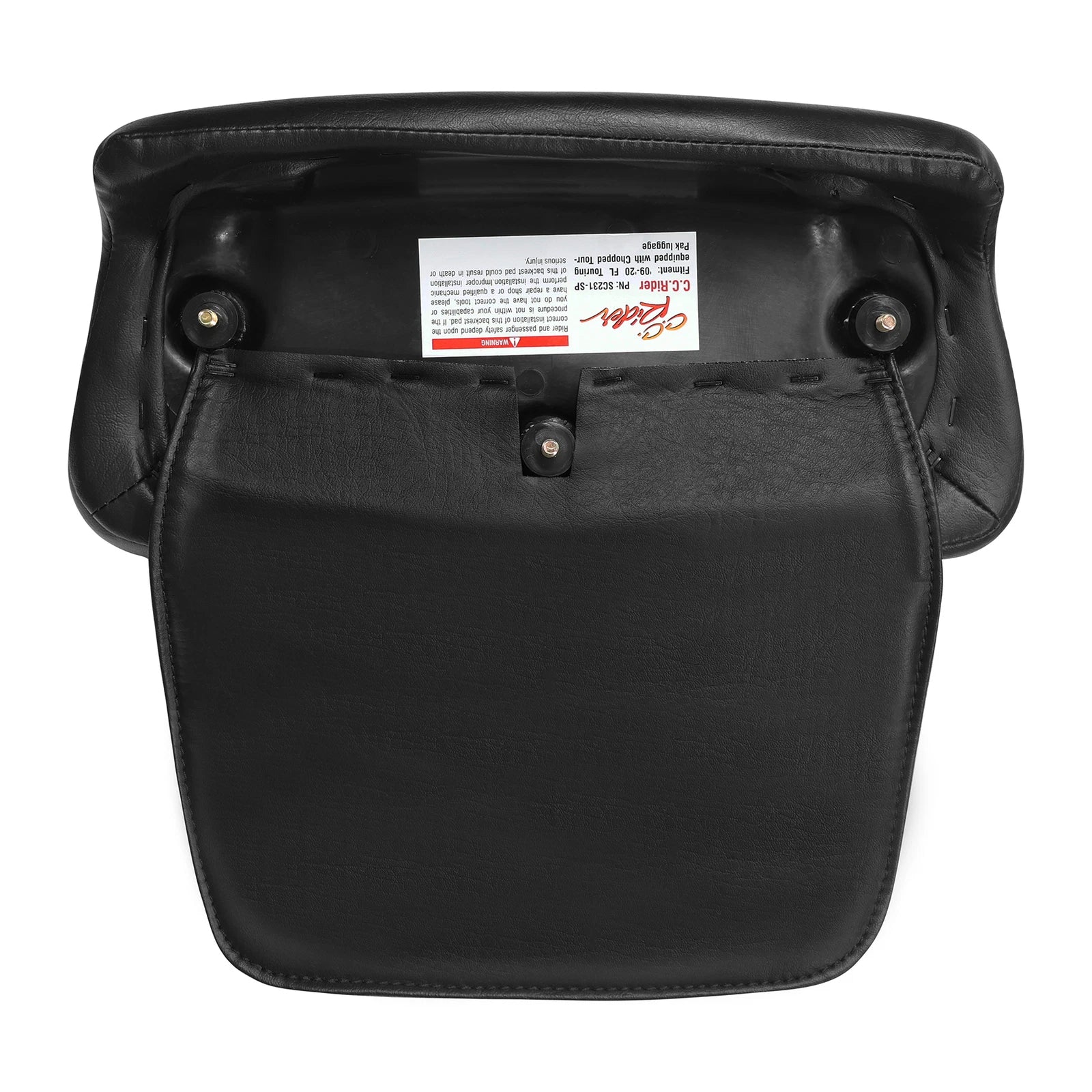 Razor Chopped Trunk Pack Backrest Pad for Harley Touring (2014–2025)