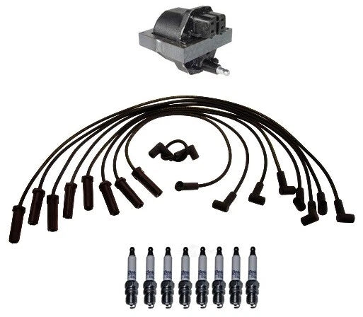 Ignition Wires & Spark Plugs Kit for Chevrolet C2500 G30 Suburban (V8)