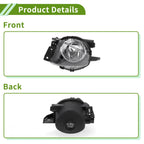 1 Pc Left Fog Light Grill for BMW 330i (2006–2008) No. 63176948373 Clear