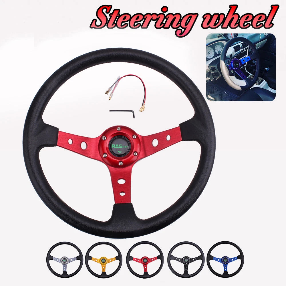 14" Drifting Racing Steering Wheel for Universal Fit