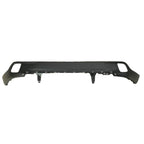 Replacement Black Textured Rear Lower Bumper Cover w/o Chrome Trim Around Lamps
