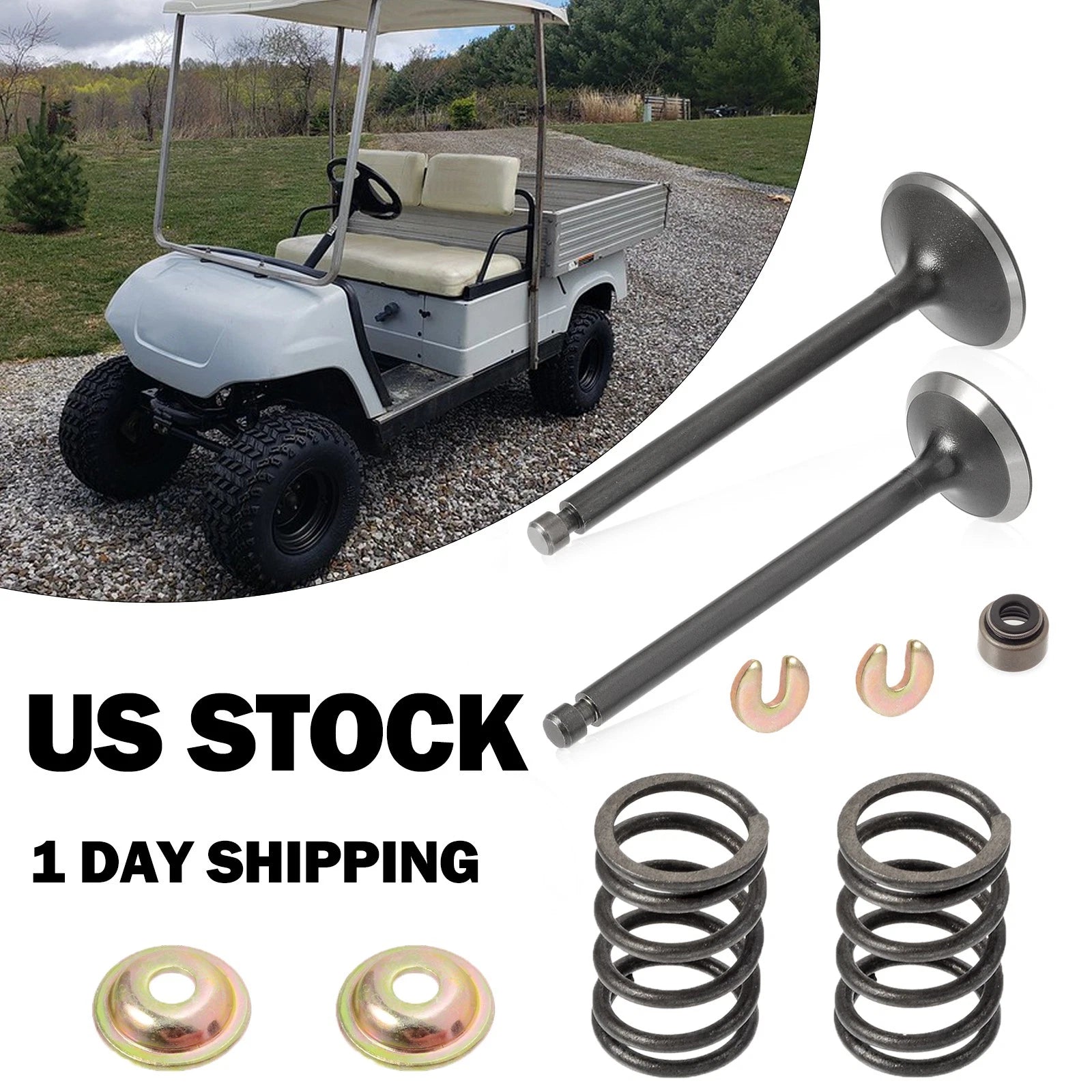 Intake Exhaust Valve & Seal Spring for Yamaha Golf Cart G22 G23 (1996–2011)