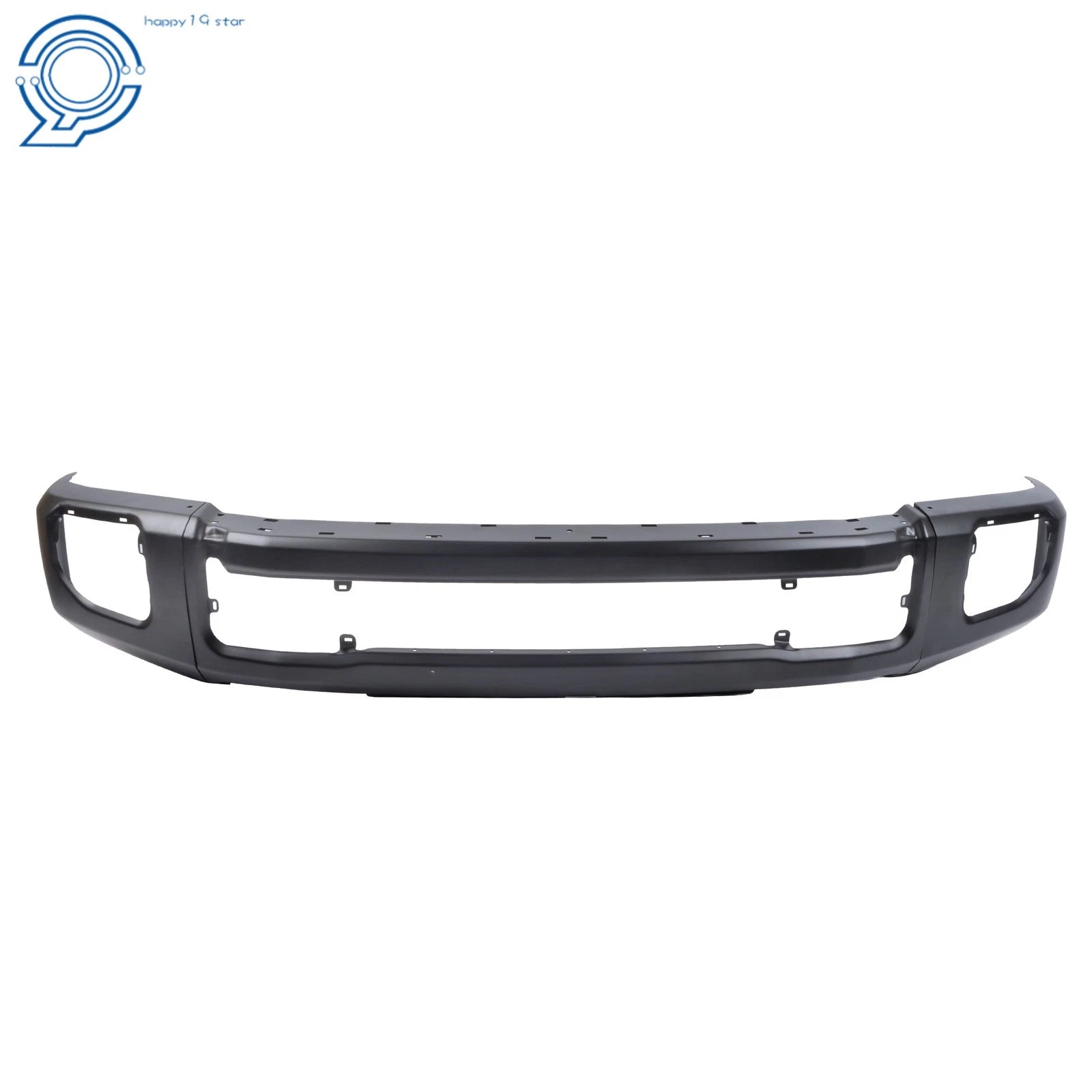 Black Steel Split Front Bumper for Ford F250 F350 (2020–2022) with Fog Light Holes