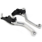Silver CNC Pivot Clutch Brake Levers for Suzuki DRZ400S/SM/E (2000–2022)