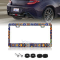 Mandala Boho Universal License Plate Frame for Stainless Steel (Weatherproof)