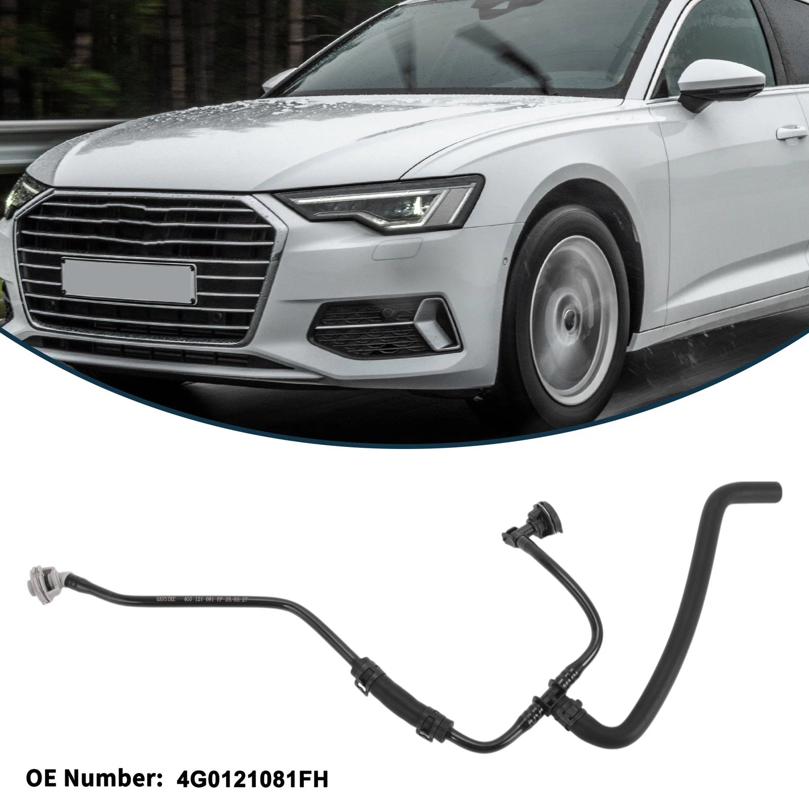 Radiator Hose No. 4G0121081FH for Audi A6 A7 (2015–2018) Cooling Tube
