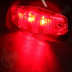 Set of 10 Mini LED Side Marker Lights - 3 Diode Amber & Red