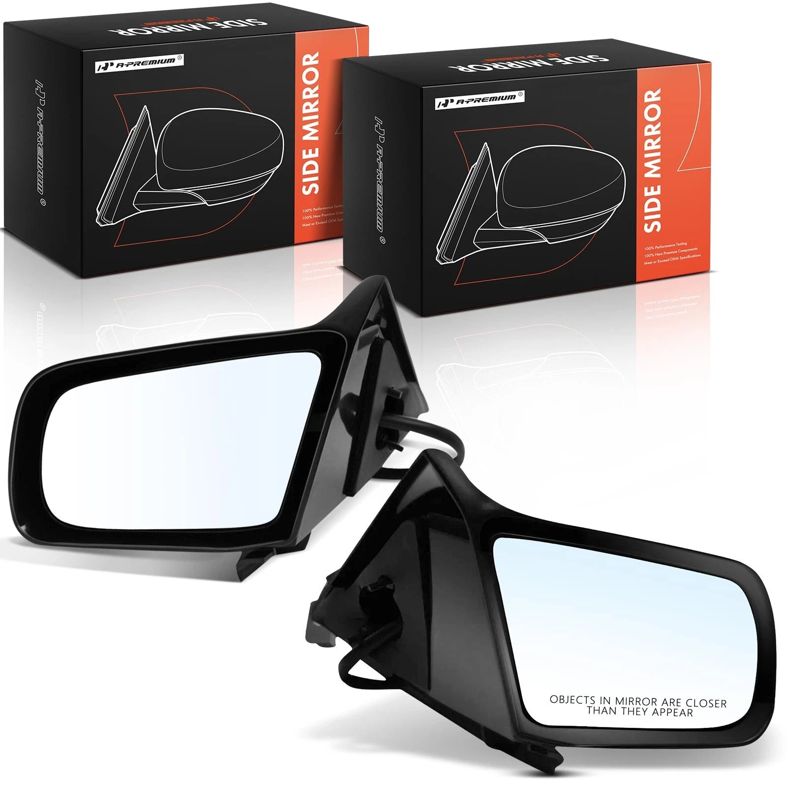 Pair Power Side Mirrors for Ford Mustang (1987–1993)