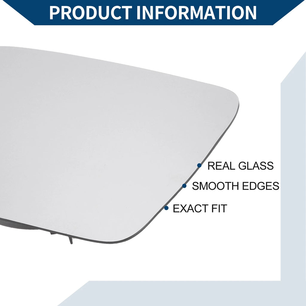 Left Side Mirror Glass Replacement for Volkswagen Polo (2001–2005)