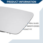 Left Side Mirror Glass Replacement for Volkswagen Polo (2001–2005)