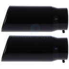 5" Inlet 6" Outlet 15" Length Black Diesel Exhaust Tip for Universal Fit