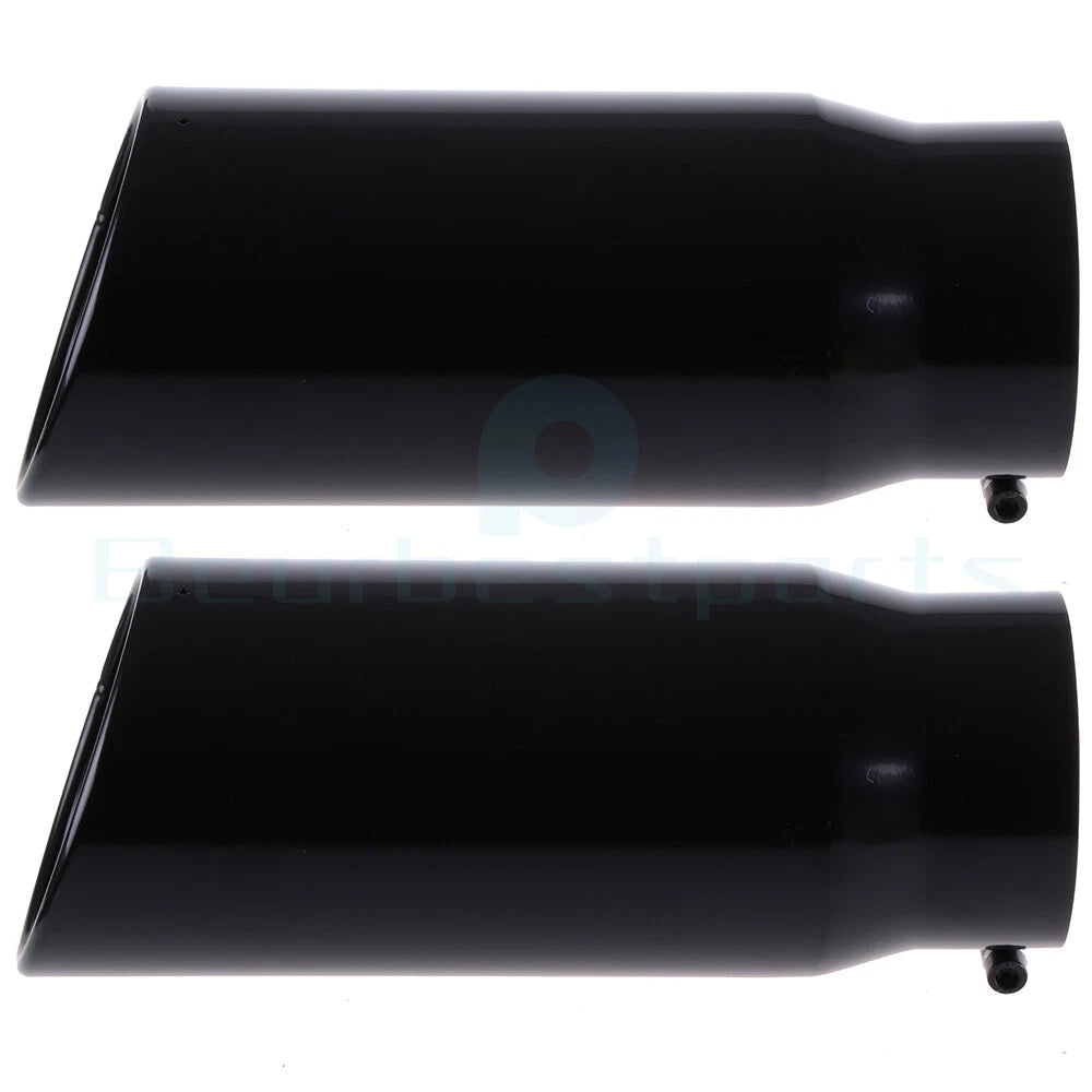 5" Inlet 6" Outlet 15" Length Black Diesel Exhaust Tip for Universal Fit
