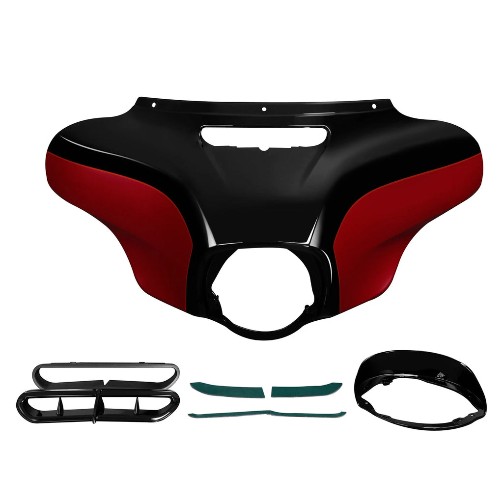 Inner Outer Fairing for Harley Street Tri Glide (2014–2023) Billiard Red/Vivid Black