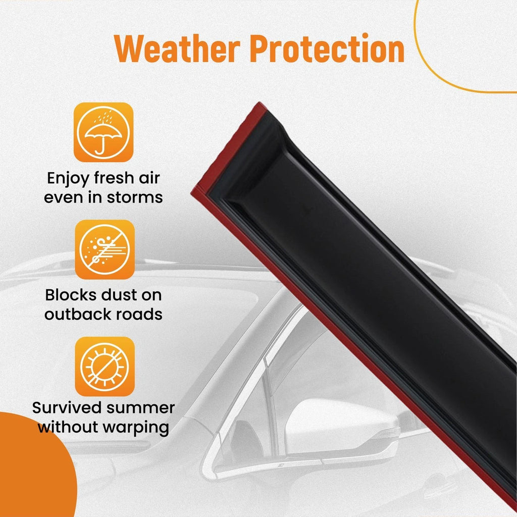 Set of 4 Window Visor Rain Guards for Toyota RAV4 (2019–2024)