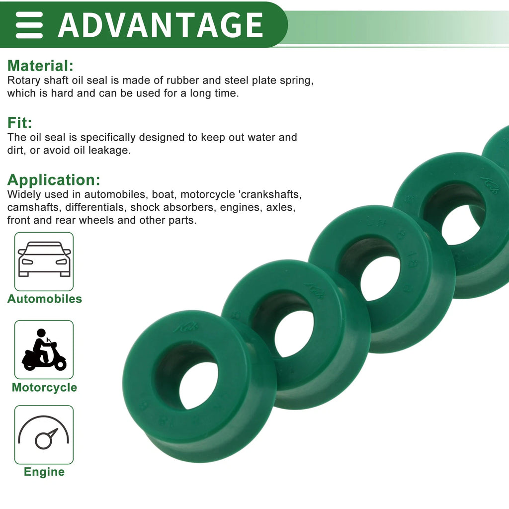 Set of 5 Oil Seal Rotary Shaft Seal 8x18x8mm for Various Models