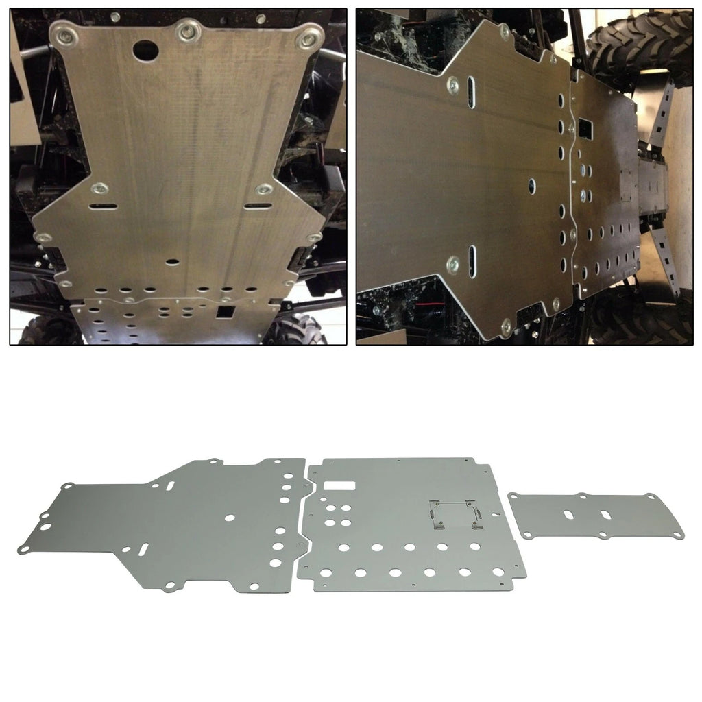 Aluminum Full Chassis Skid Plate Splash Guard for Honda Pioneer 700 (2013–2020)
