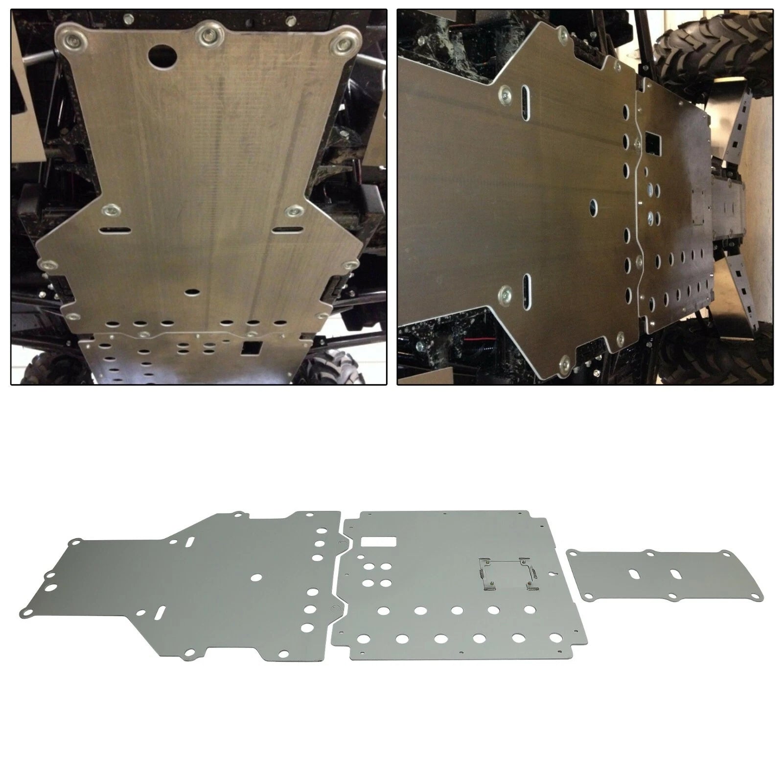 Aluminum Full Chassis Skid Plate Splash Guard for Honda Pioneer 700 (2013–2020)